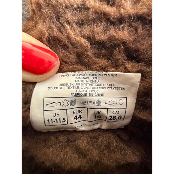 Pajar Canada Trooper Winter Boot Mens EU44 US 11 M Dark Brown Lace Up Side Zip - Picture 11 of 15